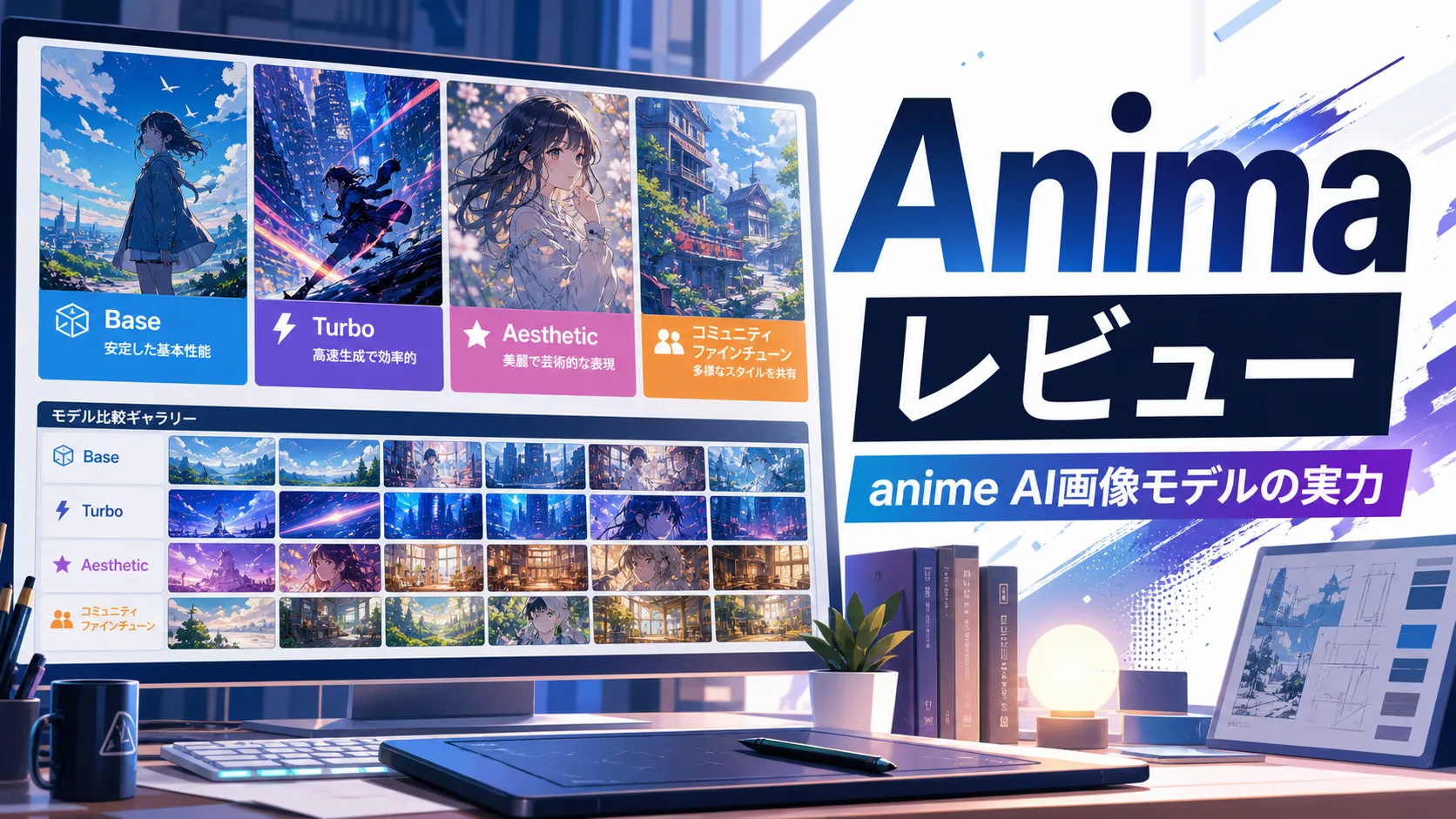 Animaモデルレビュー：base v1.0の特徴とTurbo/Aestheticの進化