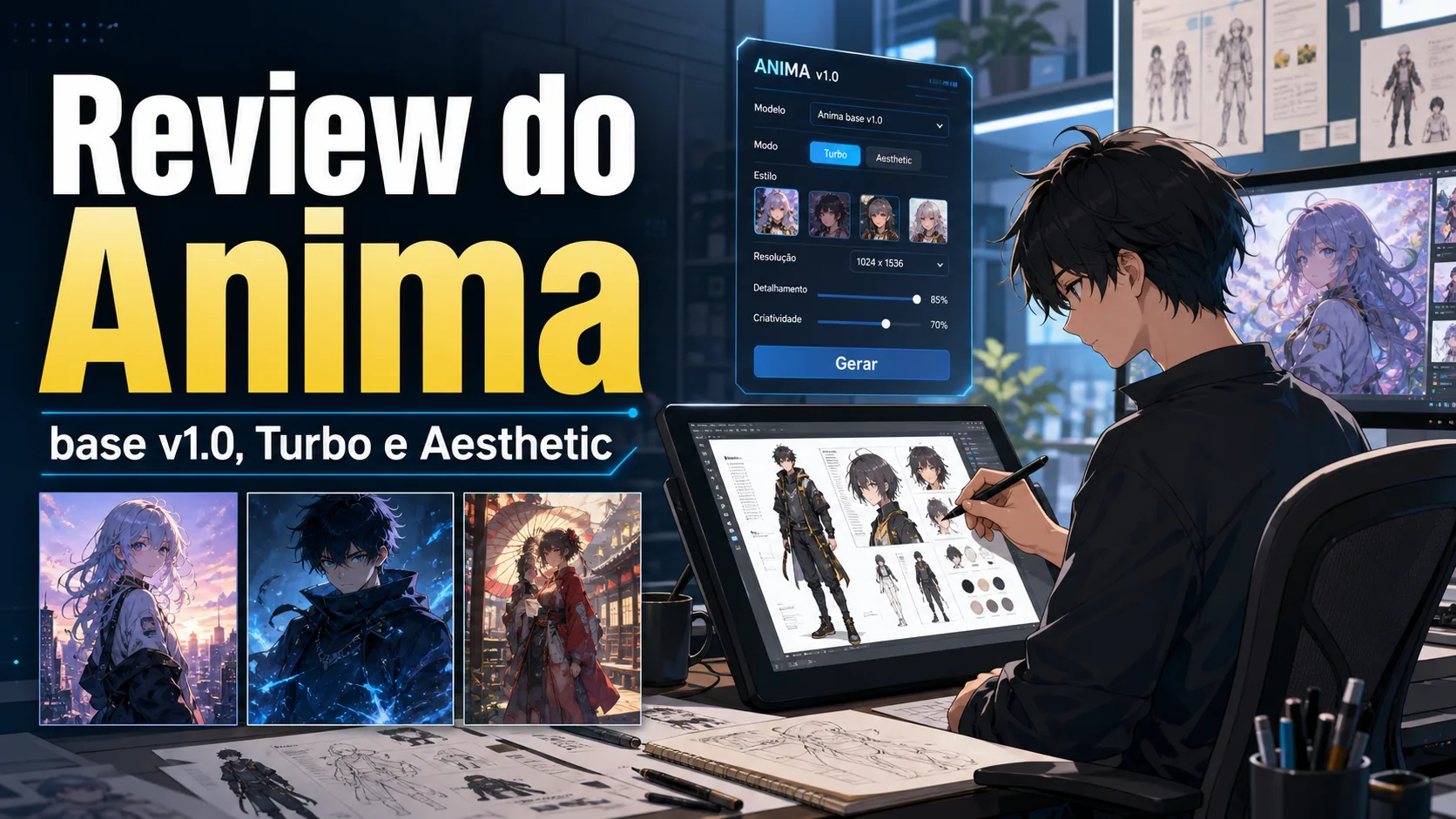 Review do Anima｜base v1.0, Turbo e Aesthetic para imagens anime