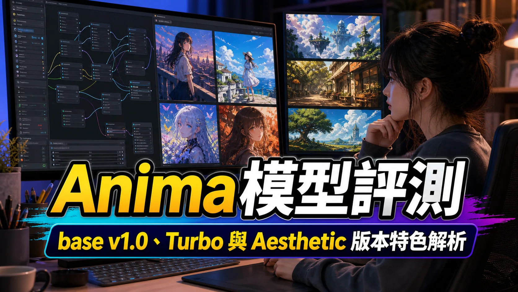 Anima 模型評測｜base v1.0、Turbo 與 Aesthetic 版本特色解析
