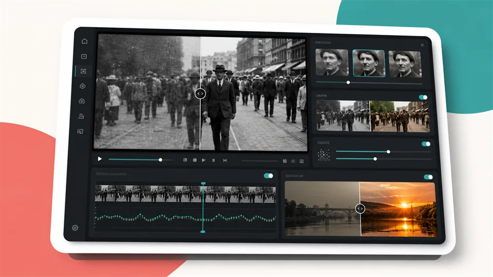 AVCLabs Video Enhancer AI 影片修復介面