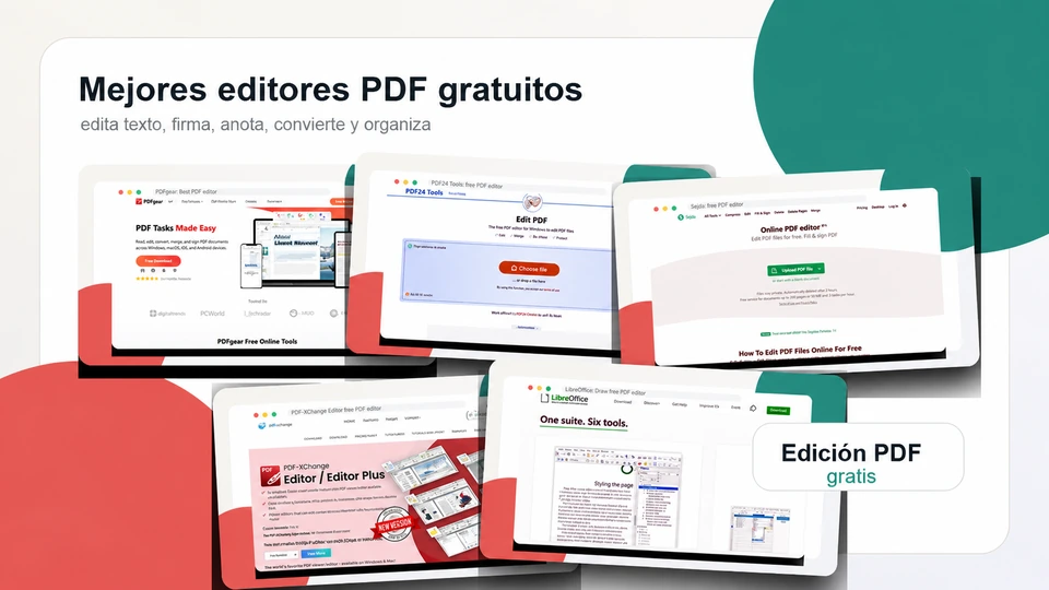 Los mejores editores PDF gratuitos para editar texto, firmar, anotar, convertir y organizar documentos