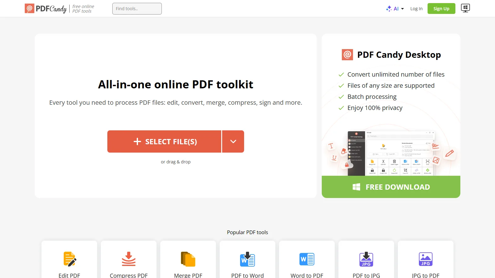 PDF Candy screenshot