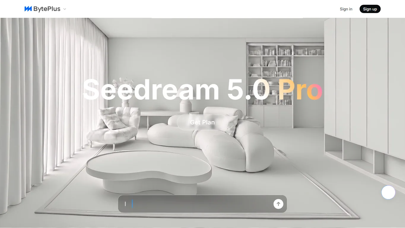 BytePlusのSeedream 5.0 Pro公式ページのスクリーンショット