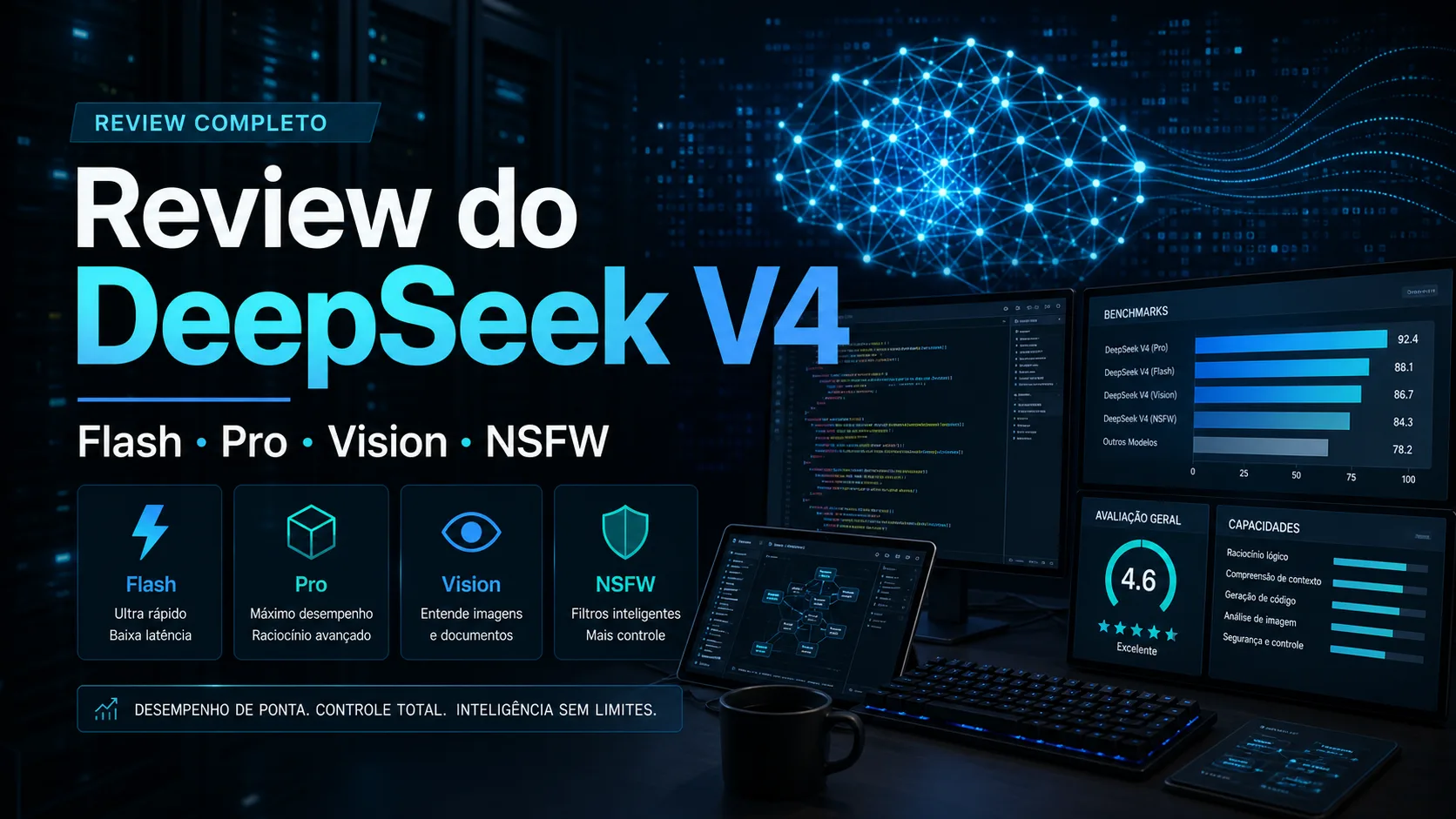 Imagem de capa do review do DeepSeek V4