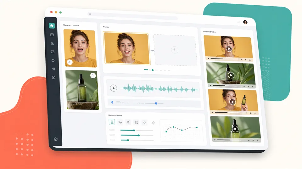 Kling AI image to video AI interface