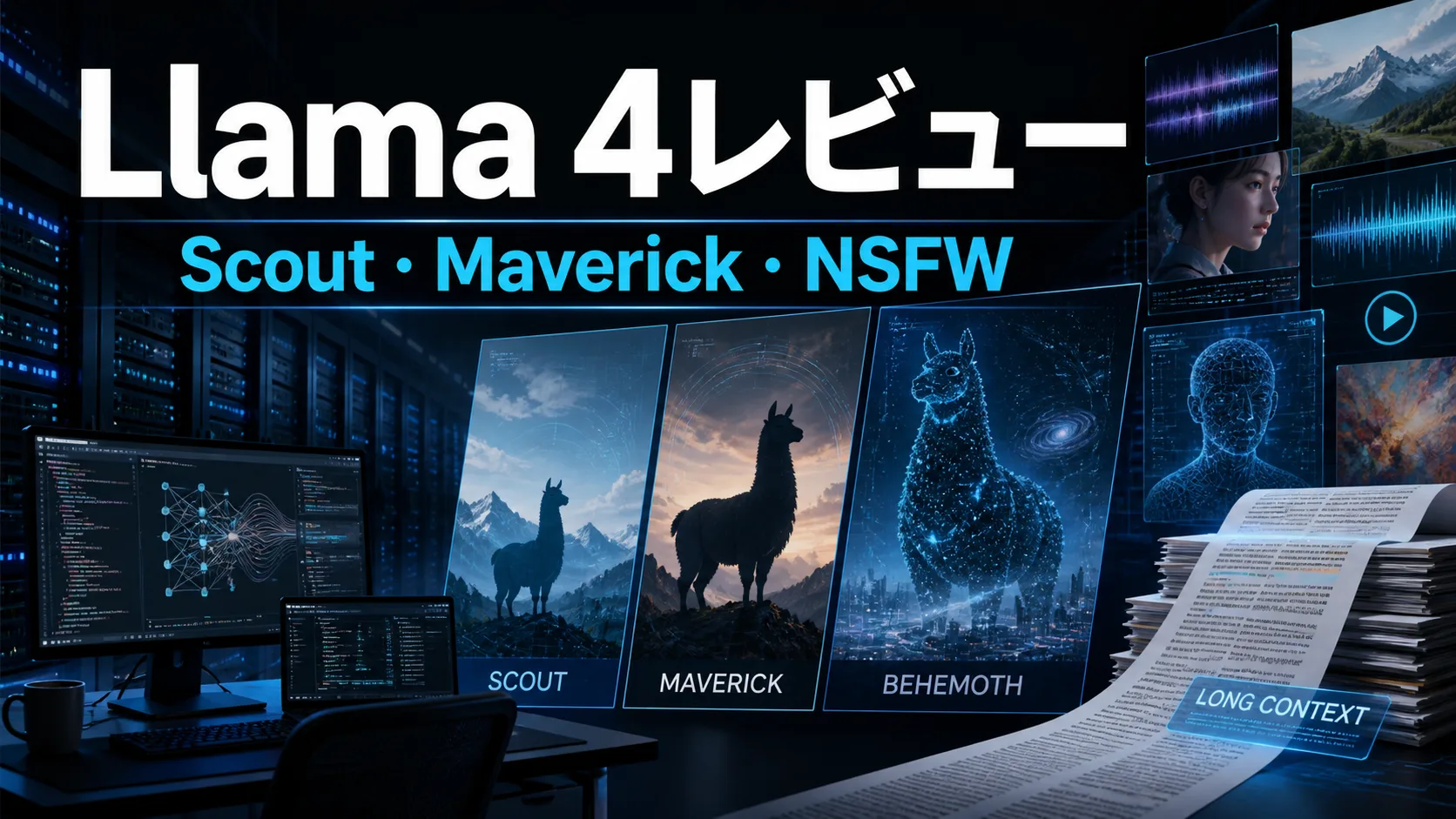 Llama 4レビューの封面画像