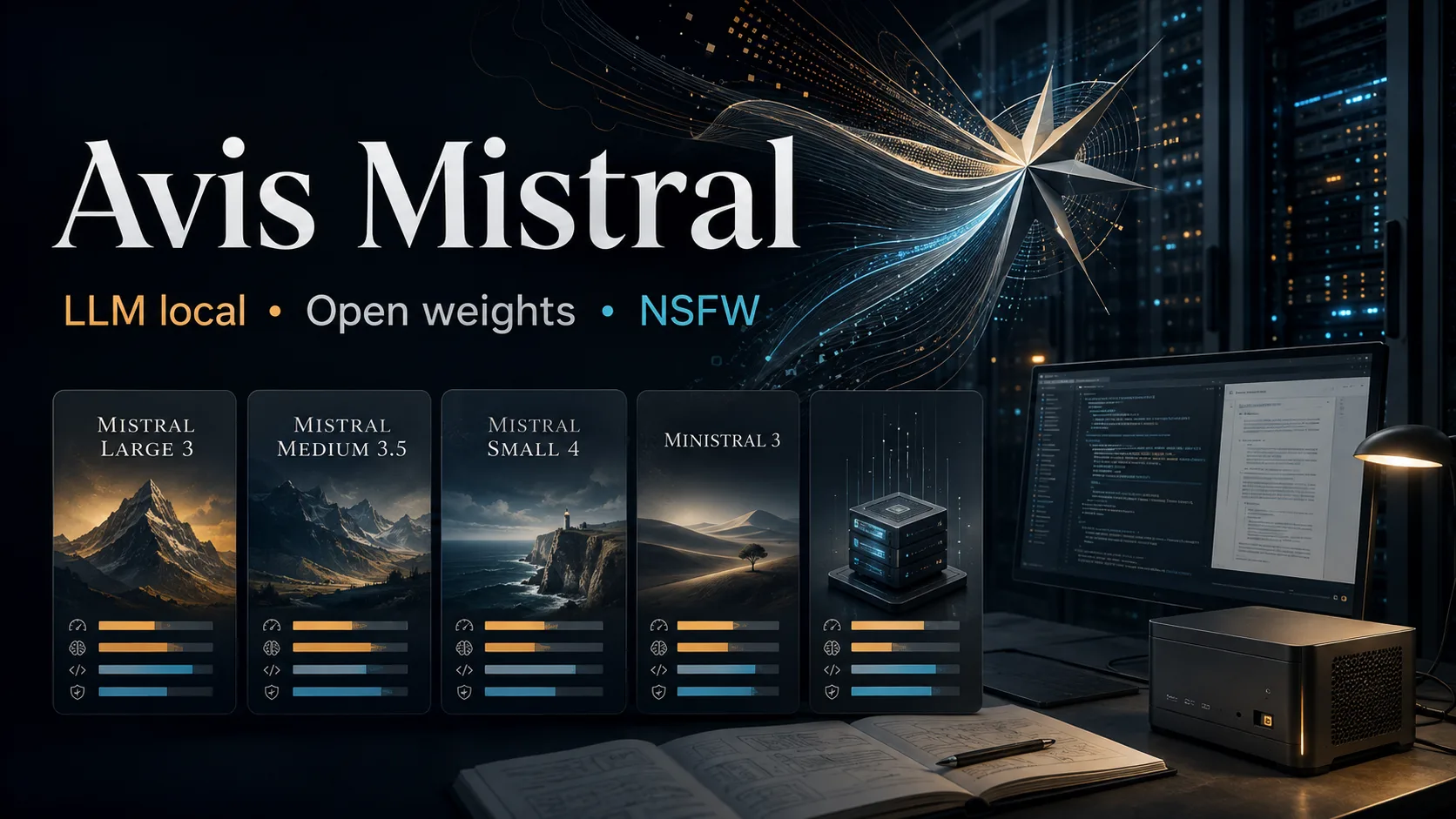 Couverture de l'avis Mistral AI avec LLM local, open weights et NSFW
