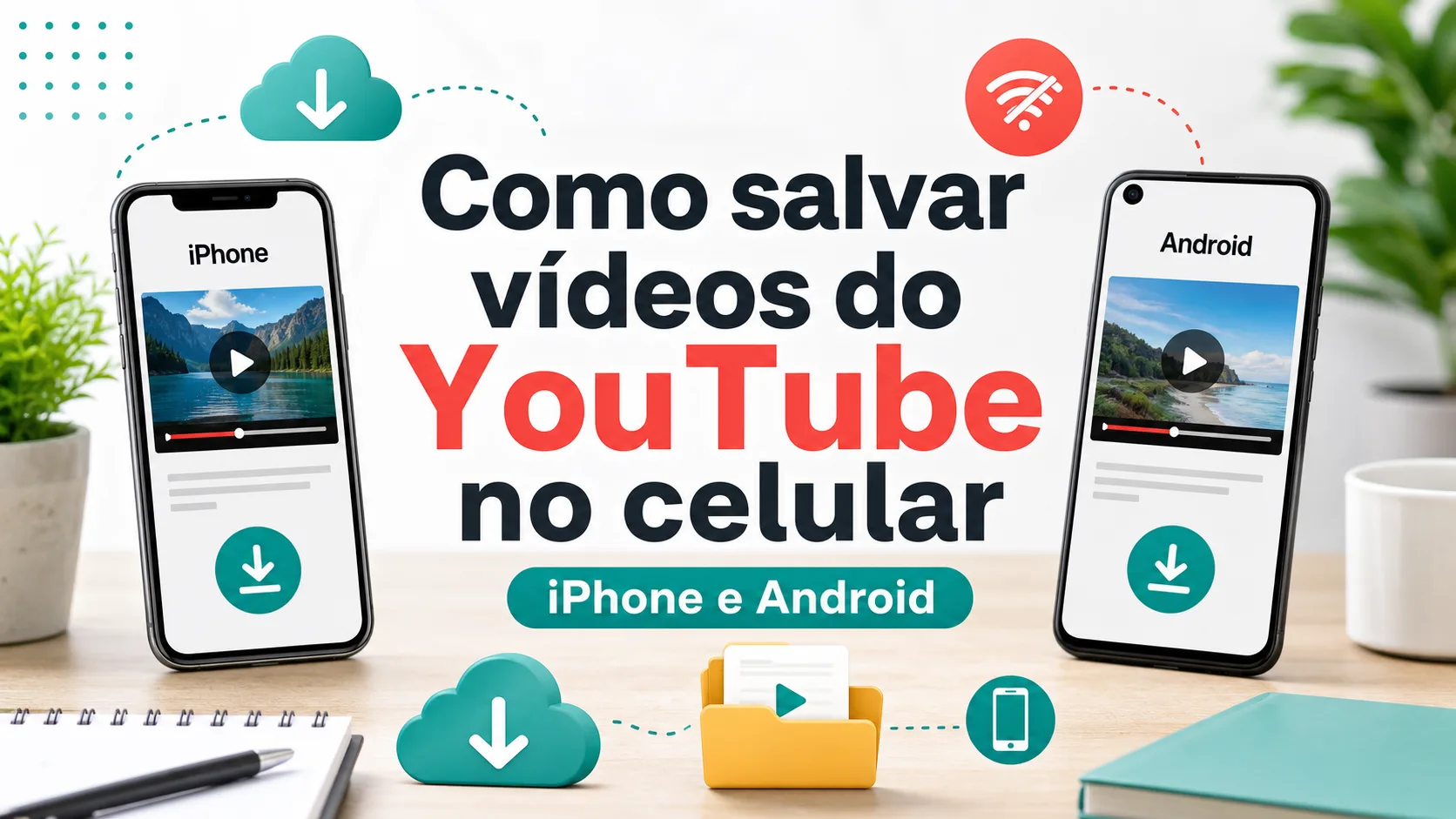 Capa do artigo Como salvar vídeos do YouTube no celular