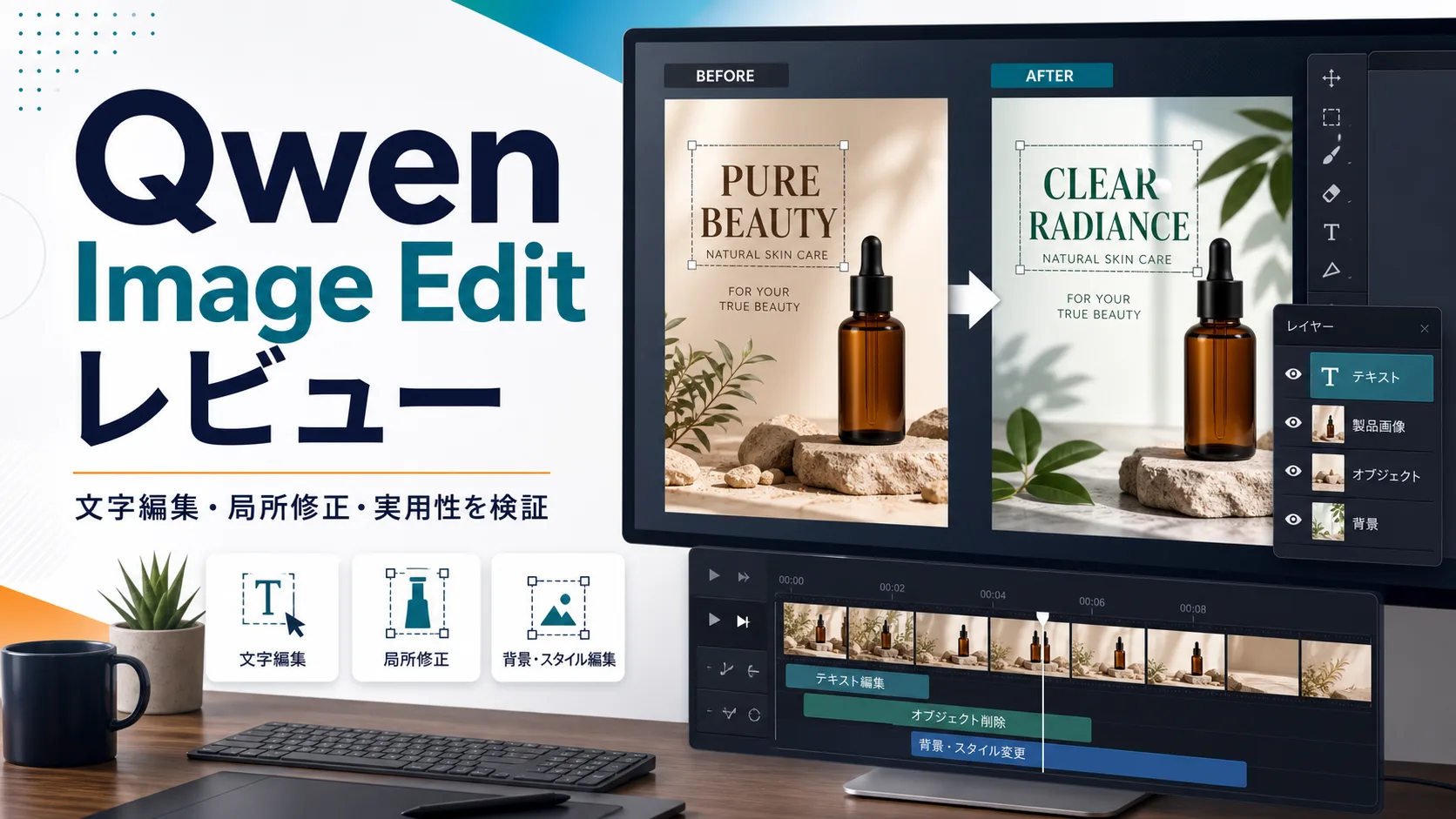 Qwen Image Editレビュー 文字編集と局所修正を検証するAI画像編集モデルのアイキャッチ画像