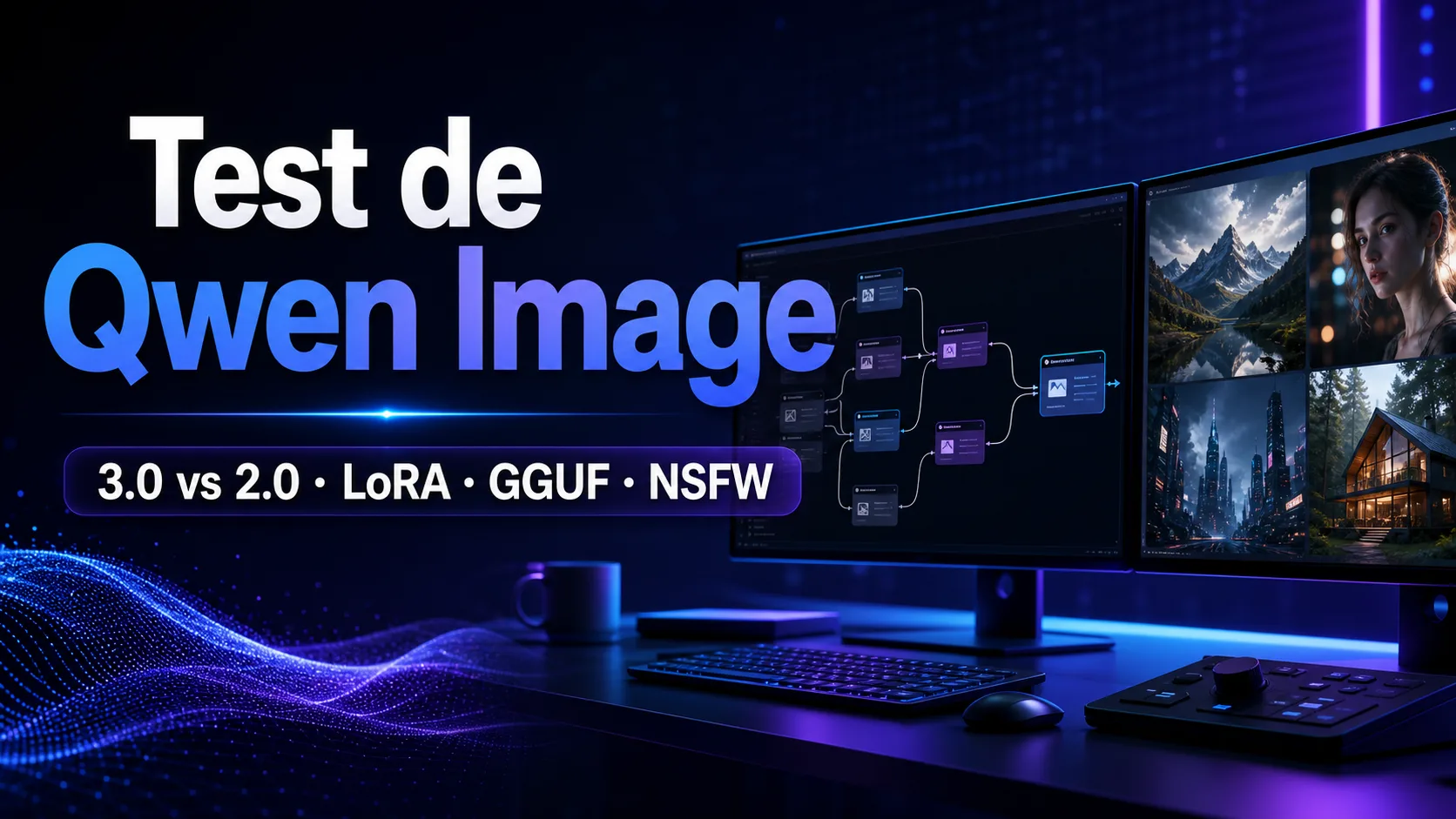 Test de Qwen Image : 3.0 vs 2.0, LoRA/GGUF et NSFW