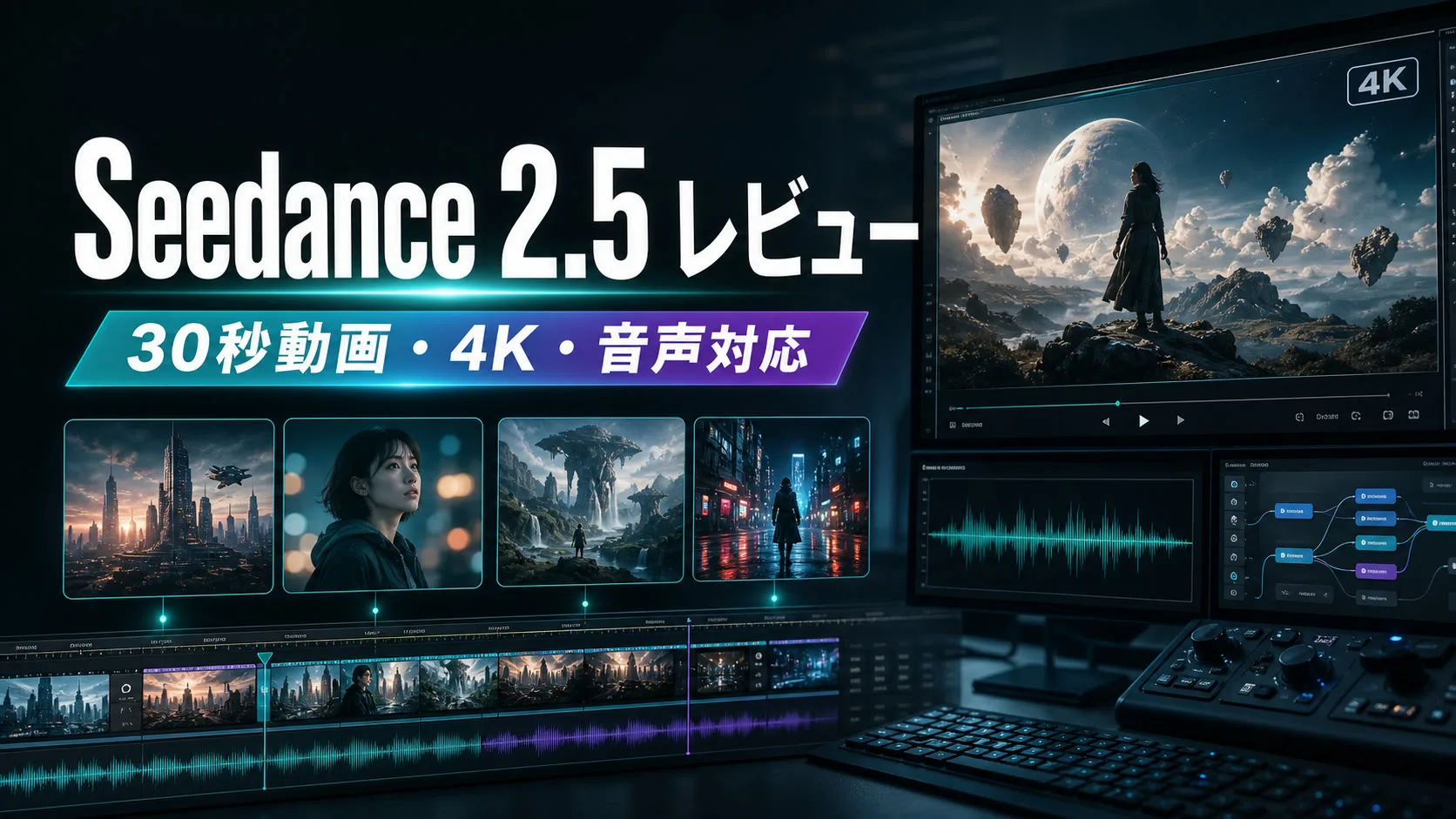 Seedance 2.5レビュー｜30秒・4K・音声対応のAI動画生成モデルを解説