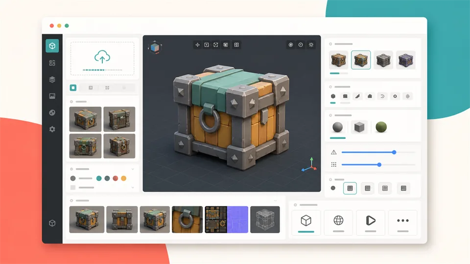 Sloyd image to 3D game asset interface