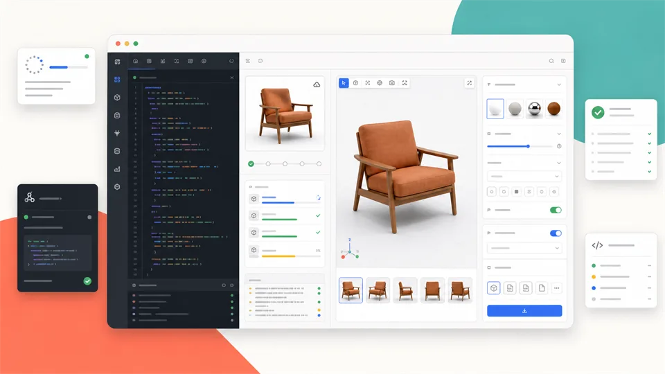Tripo AI image to 3D API interface