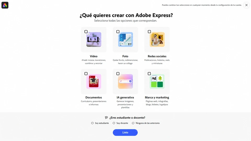Adobe Express para diseñar carteles