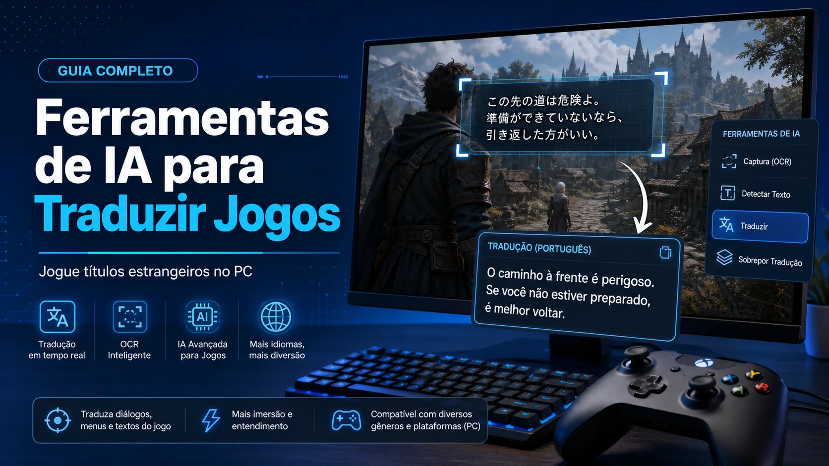 Melhores ferramentas de IA para traduzir jogos de PC