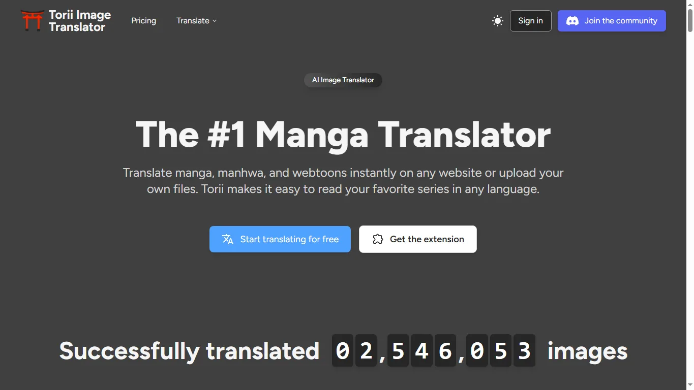 Torii Image Translator screenshot