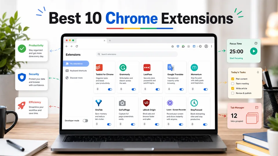 Best 10 Chrome Extensions