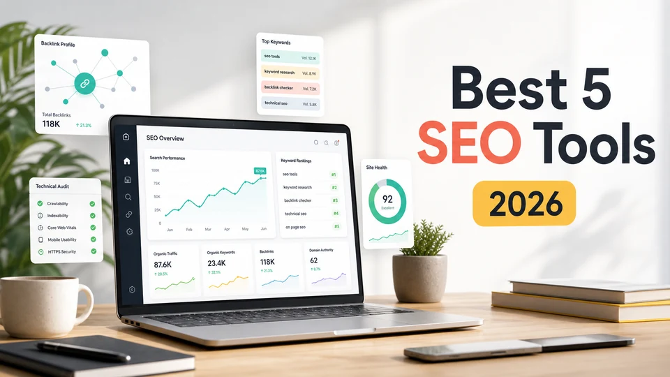 Best 5 SEO Tools in 2026: Detailed Features, Use Cases, Pros and Cons