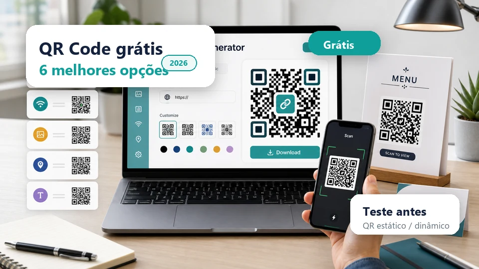 Os 6 melhores geradores de QR Code grátis em 2026