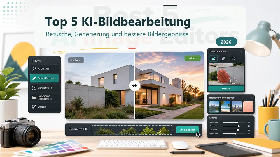Die 5 besten KI-Bildbearbeitungsprogramme 2026