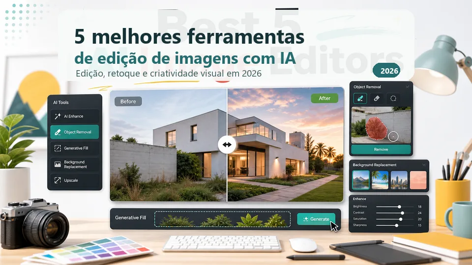 As 5 melhores ferramentas de edição de imagens com IA em 2026