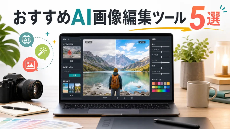 2026年版｜おすすめAI画像編集ツール5選