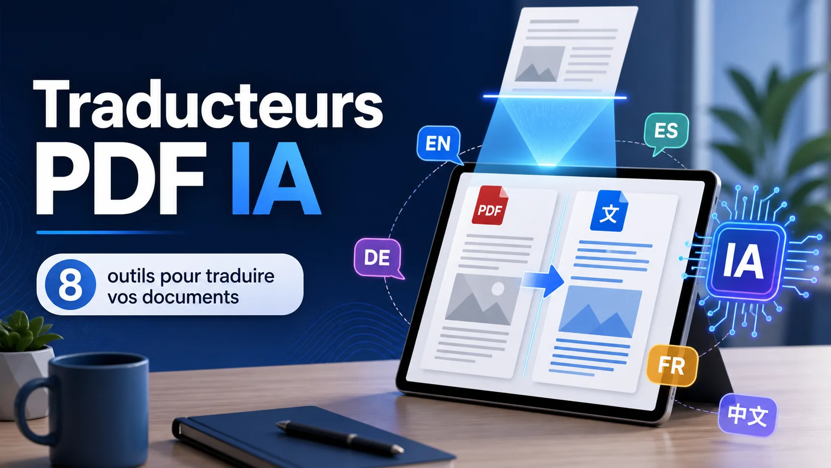 Meilleurs traducteurs PDF IA pour traduire vos documents plus vite
