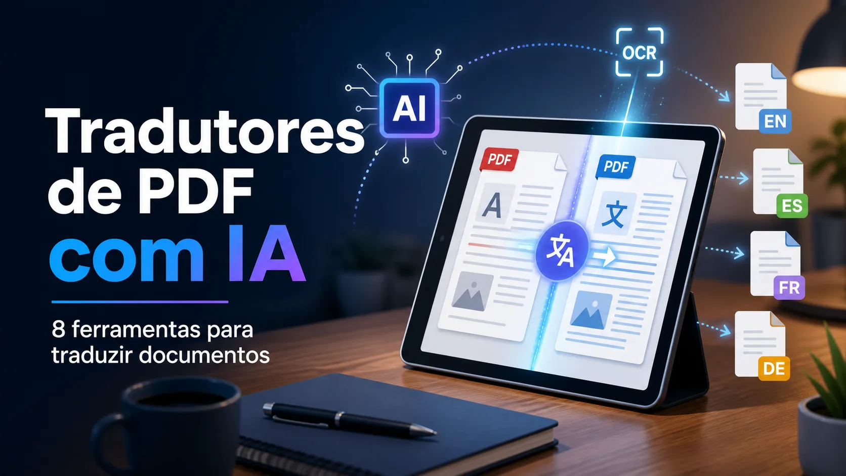Melhores tradutores de PDF com IA para traduzir documentos mais rápido