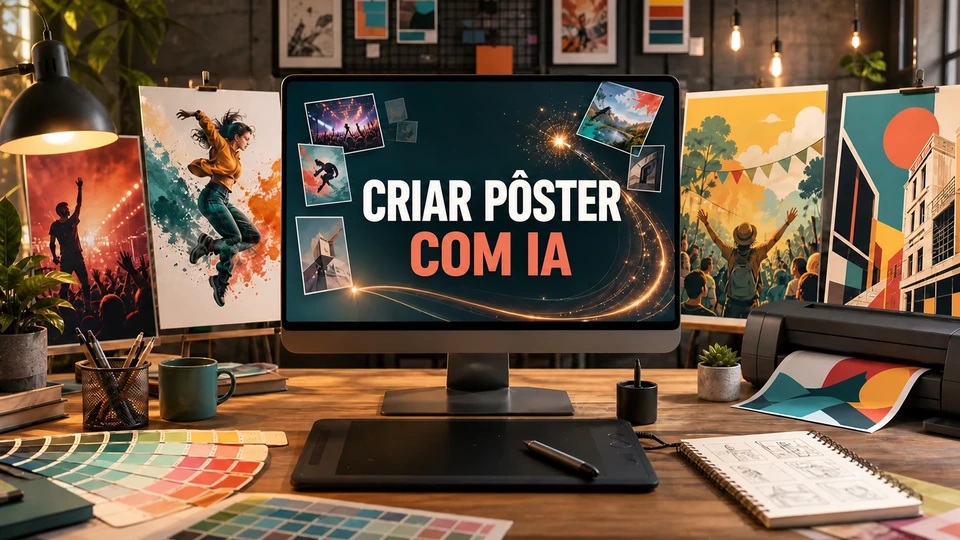Os melhores geradores de pôster com IA em 2026