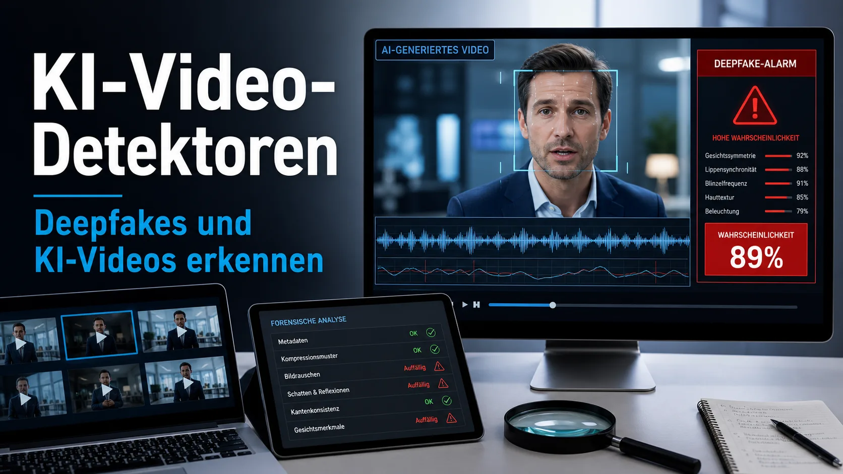 Die 5 besten KI-Video-Detektoren 2026