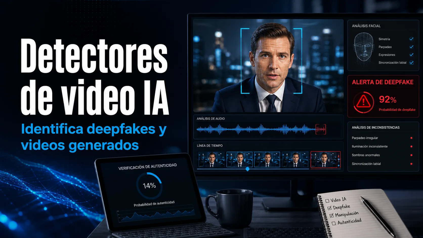 Los 5 mejores detectores de videos de IA en 2026