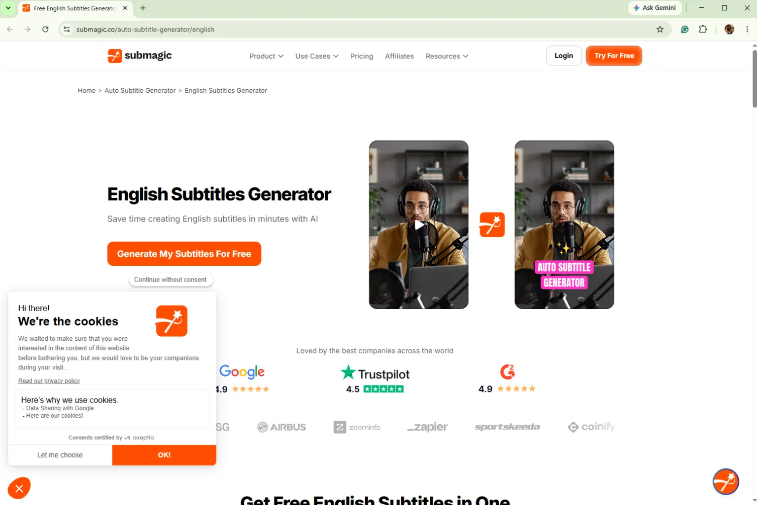 Submagic screenshot