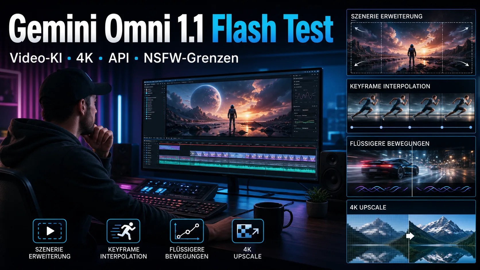 Gemini Omni 1.1 Flash Test: Googles Video-KI, 4K, API und NSFW-Grenzen
