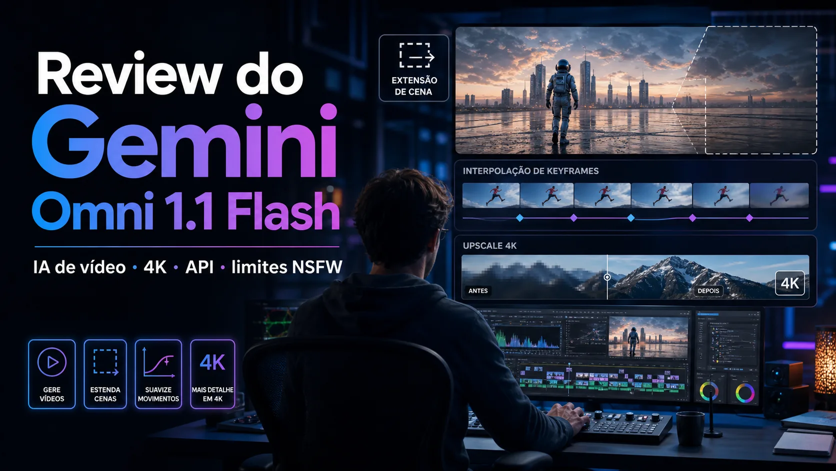 Review do Gemini Omni 1.1 Flash: IA de vídeo do Google, 4K, API e limites NSFW cover image