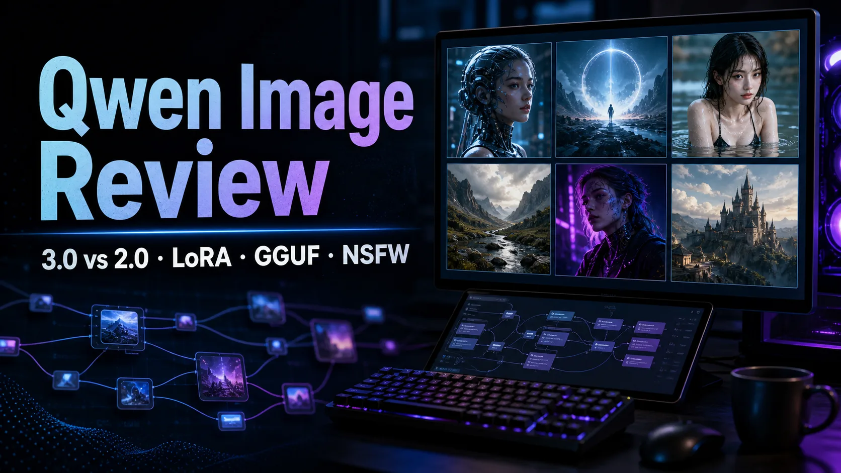 Qwen Image Review: 3.0 vs 2.0, LoRA/GGUF, and NSFW Support