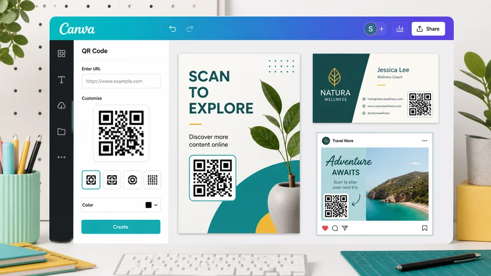 Canva free QR code generator