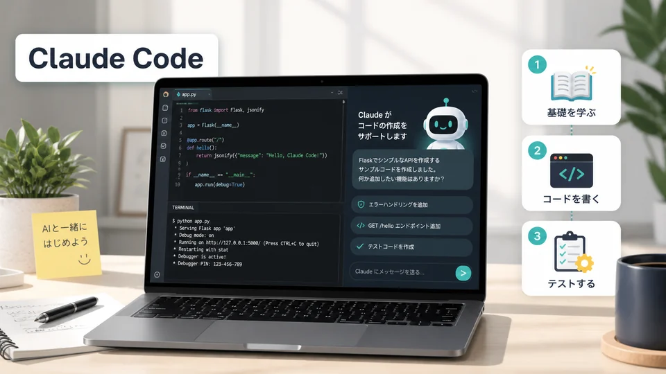 Claude Codeの使い方 初心者向けガイドのメイン画像