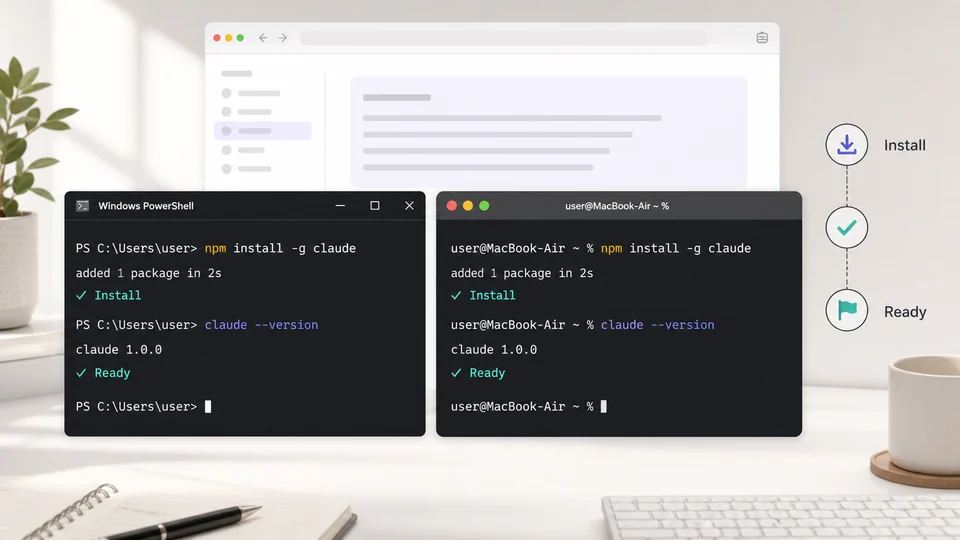 Claude Code install terminal