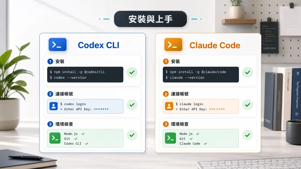 Codex vs Claude Code 安裝與上手比較