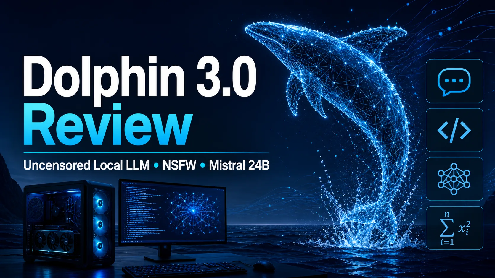 Dolphin 3.0 review cover for uncensored local LLM and NSFW support