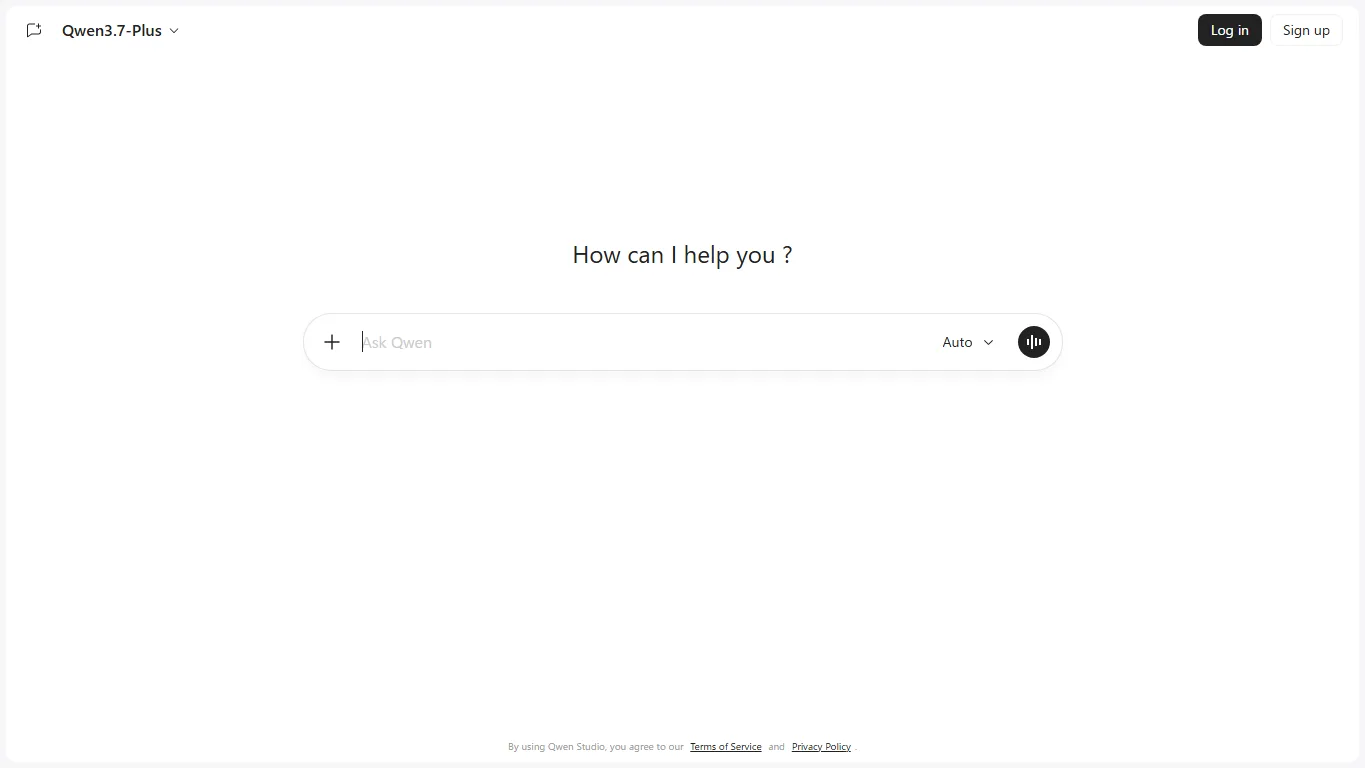 Official Qwen Chat web interface
