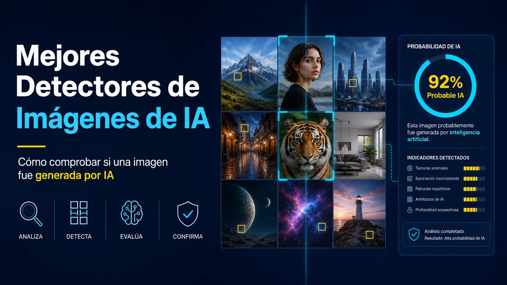 Mejores Detectores de Imágenes de IA: cómo comprobar si una imagen fue generada por IA