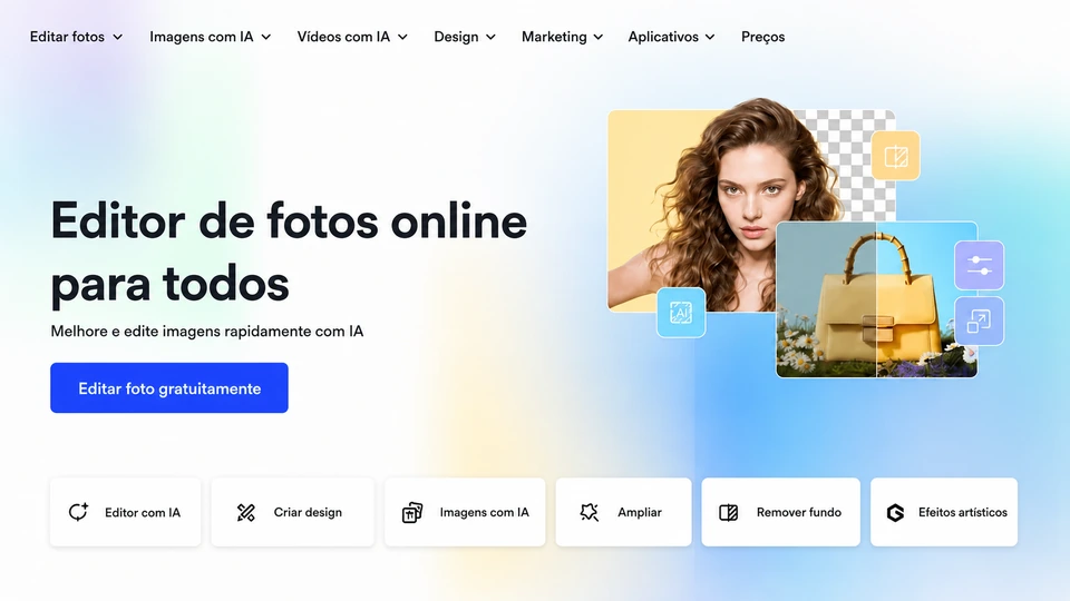 Fotor em português para edição de fotos e pôsteres