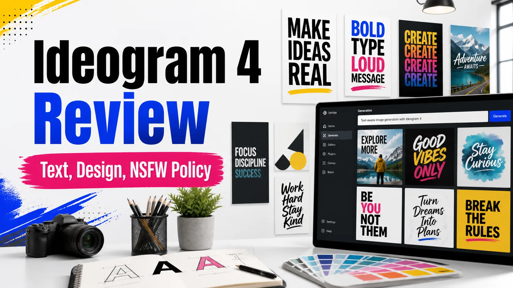 Ideogram 4 Review: Text-First AI Image Model, Design Use and NSFW Policy