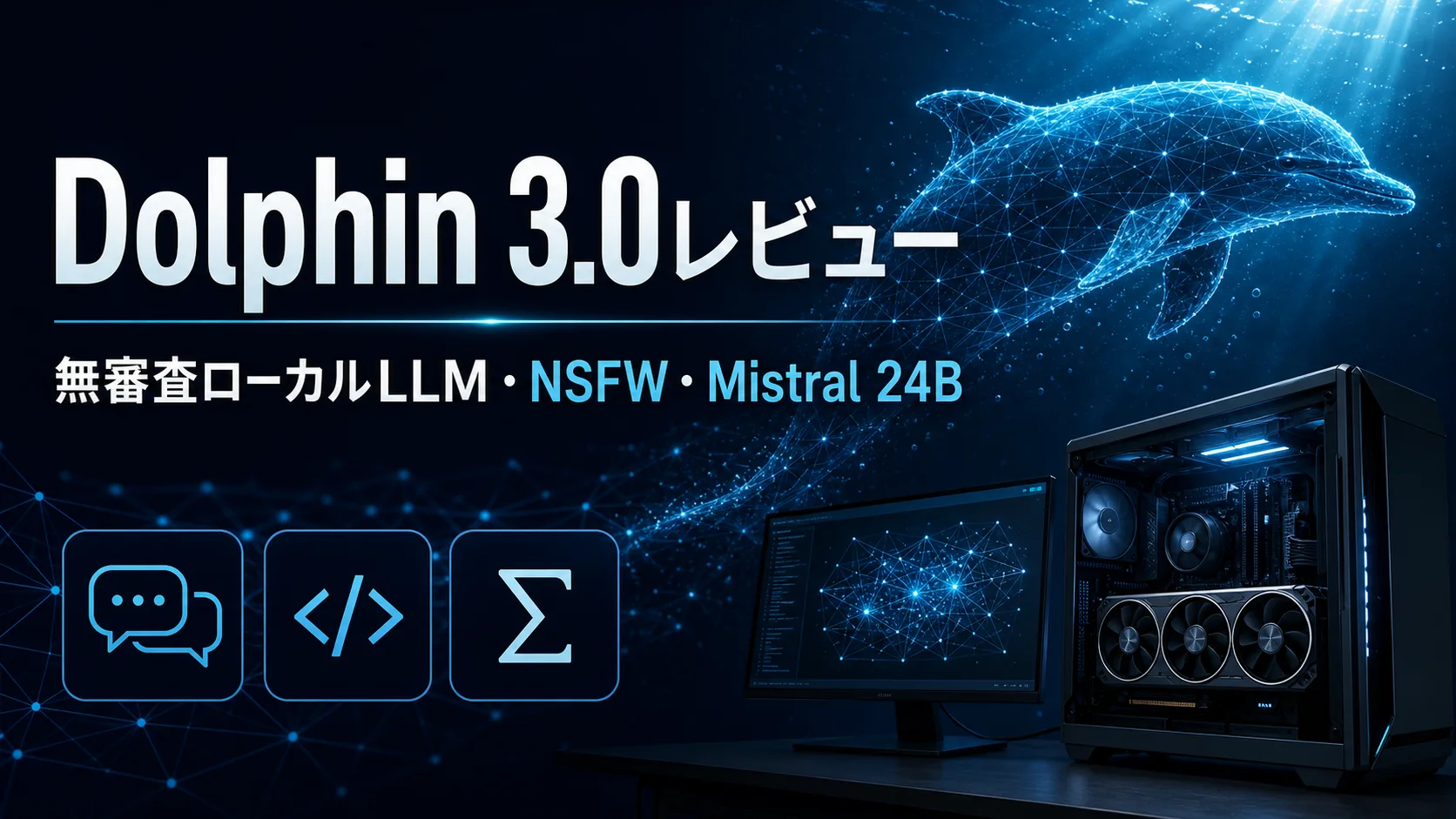 Dolphin 3.0レビュー｜無検閲ローカルLLM・NSFW対応・Mistral 24B