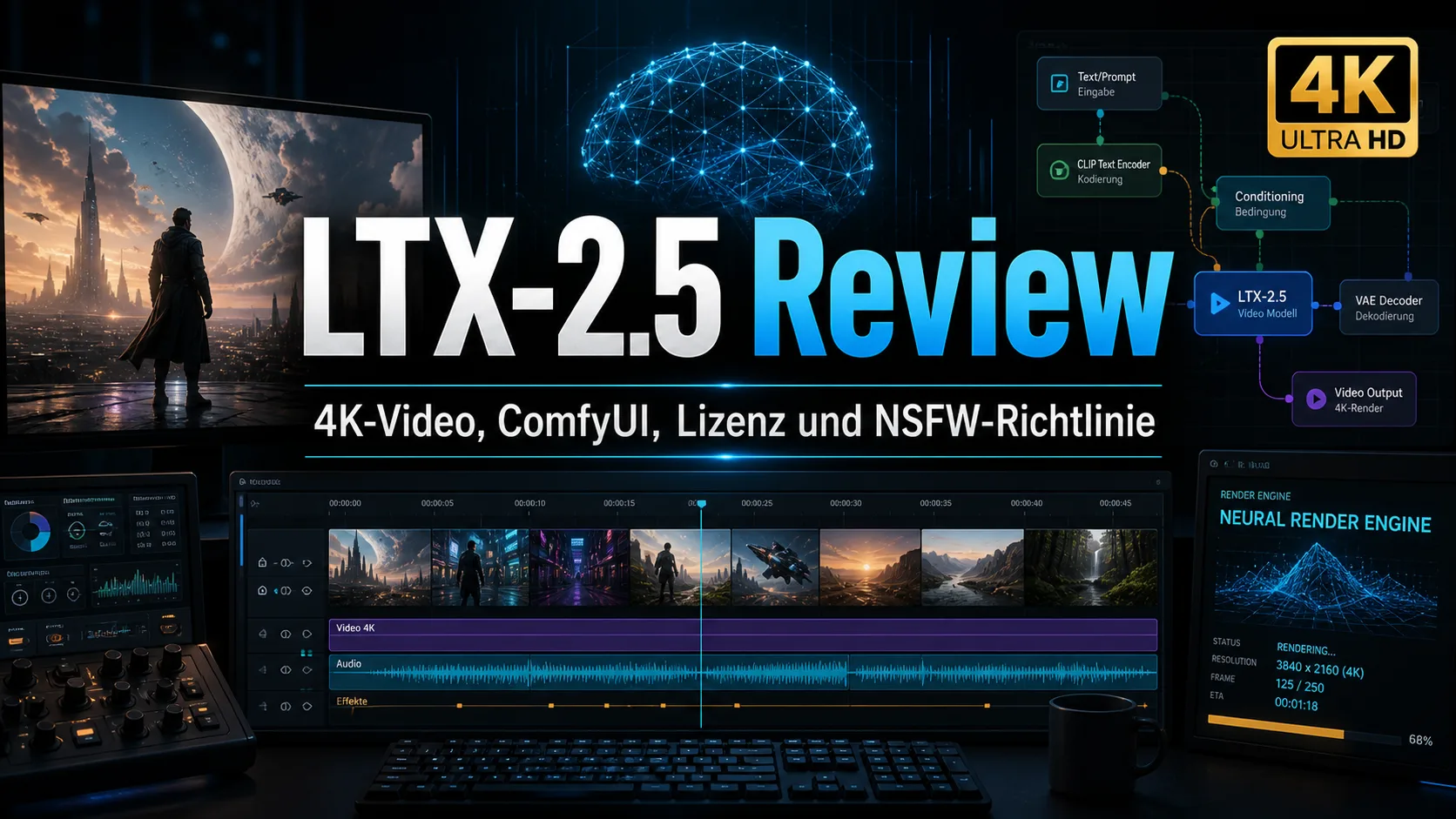 LTX-2.5 Review: 4K-Video, ComfyUI, Lizenz und NSFW-Richtlinie