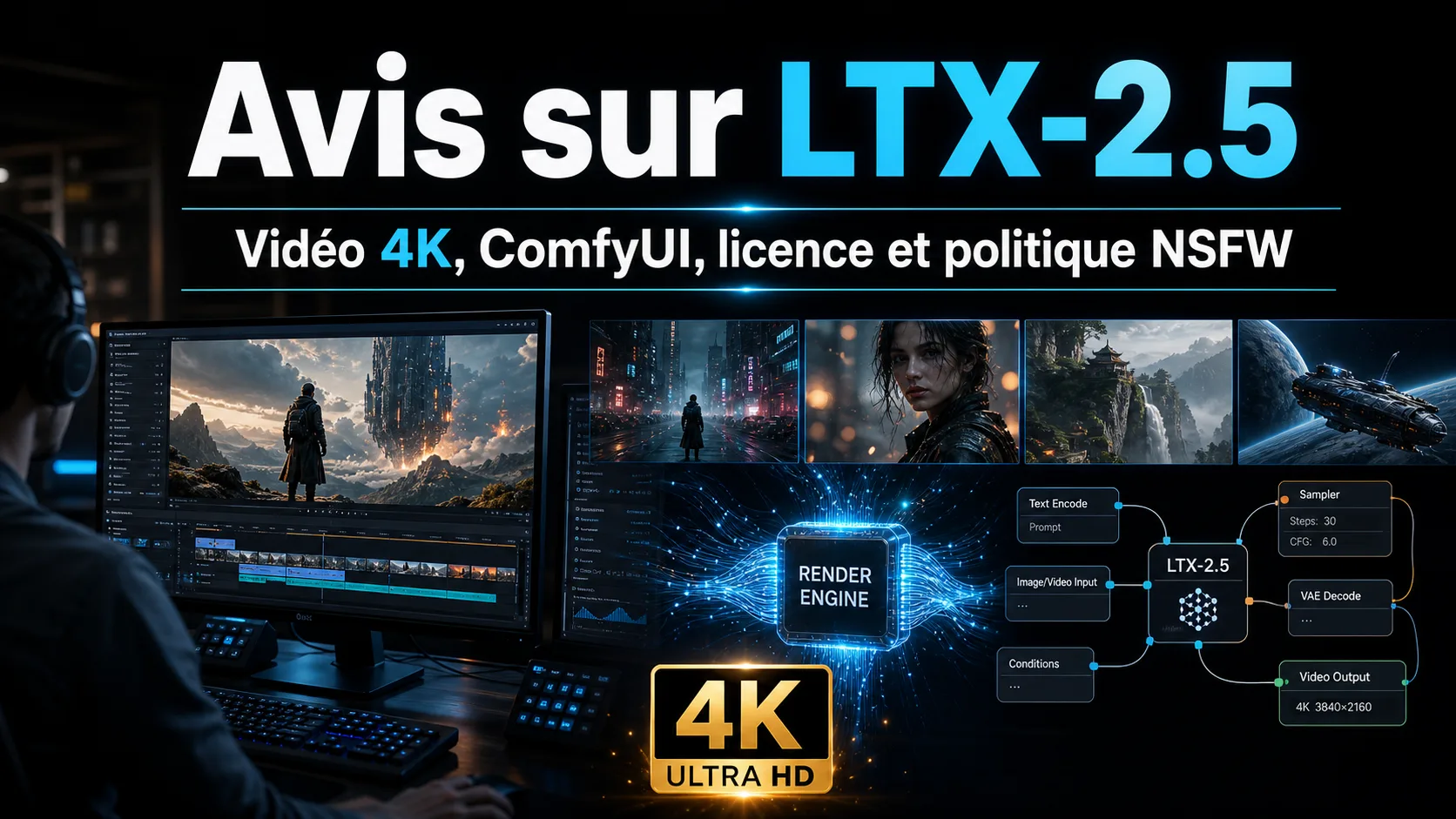 Avis sur LTX-2.5 : vidéo 4K, ComfyUI, licence et politique NSFW