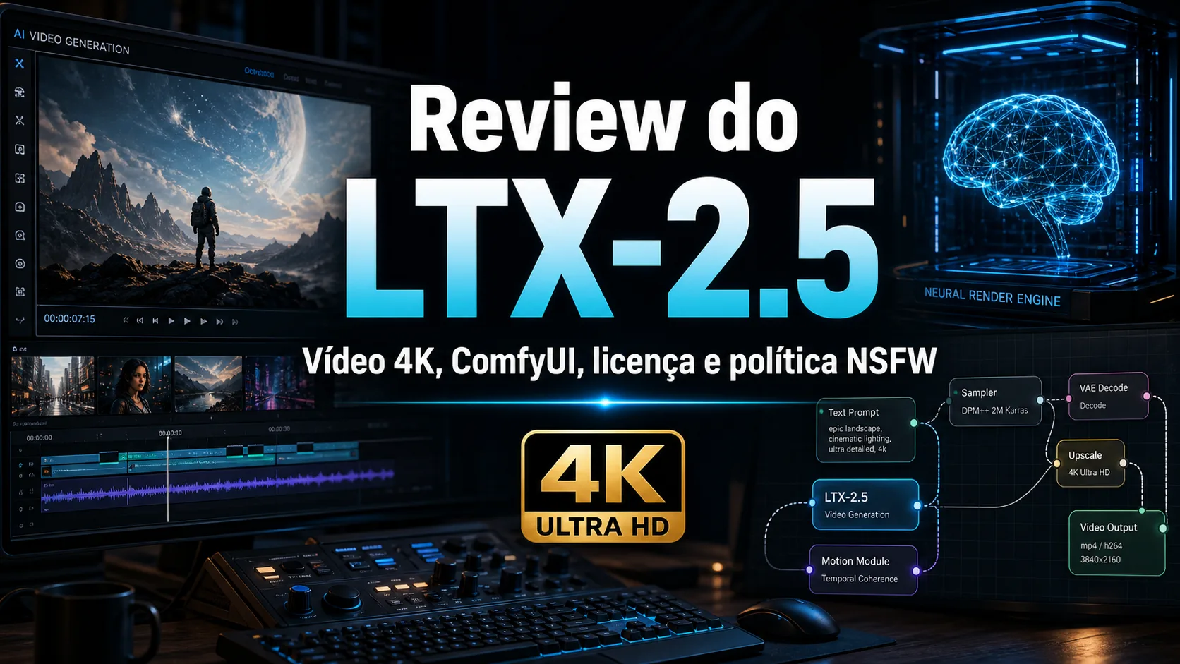Review do LTX-2.5: vídeo 4K, ComfyUI, licença e política NSFW