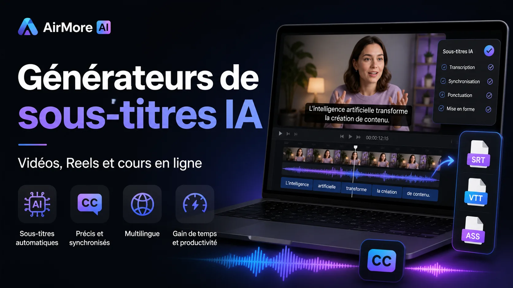 Meilleurs générateurs de sous-titres IA pour vidéos, Reels et cours en ligne cover