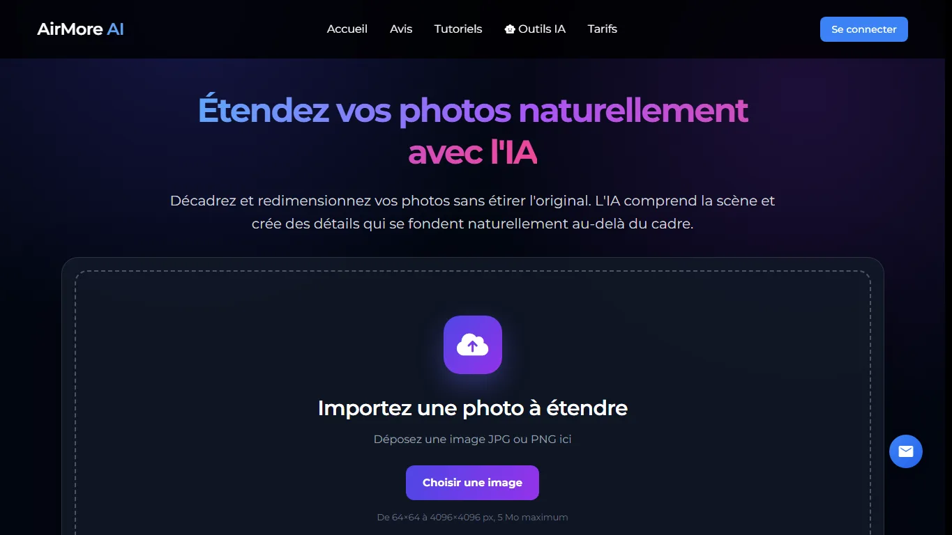AirMore Extension d’image IA screenshot